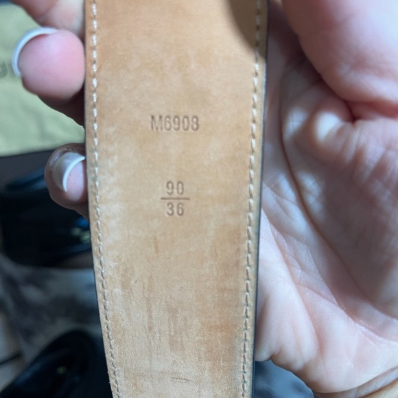 LIMITED EDITION- Louis Vuitton Multicolor monogram Studded black belt - Picture 2 of 4